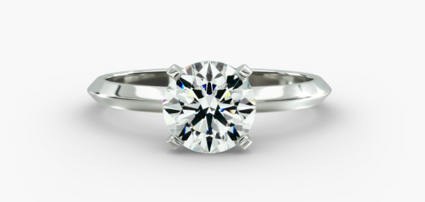 Round Cut Diamond Ring.