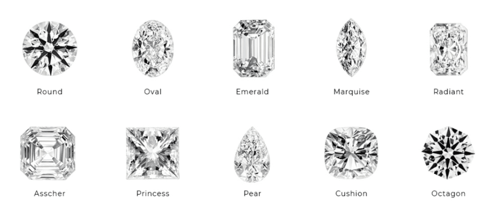 Diamond Shapes For Solitaire Rings.